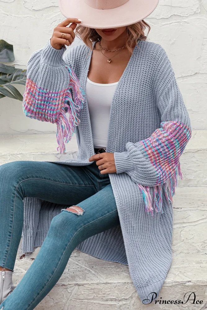 Dropped Fringe Cardigan Arm with Shoulder - Image 3