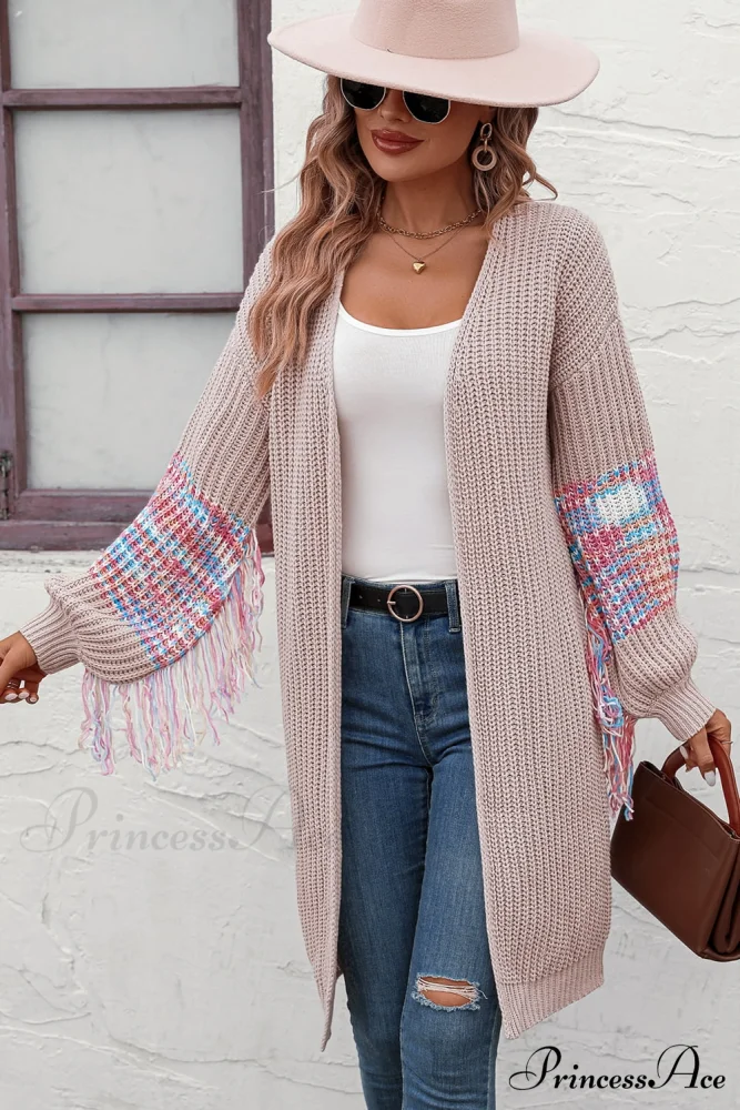 Dropped Fringe Cardigan Arm with Shoulder - Image 5