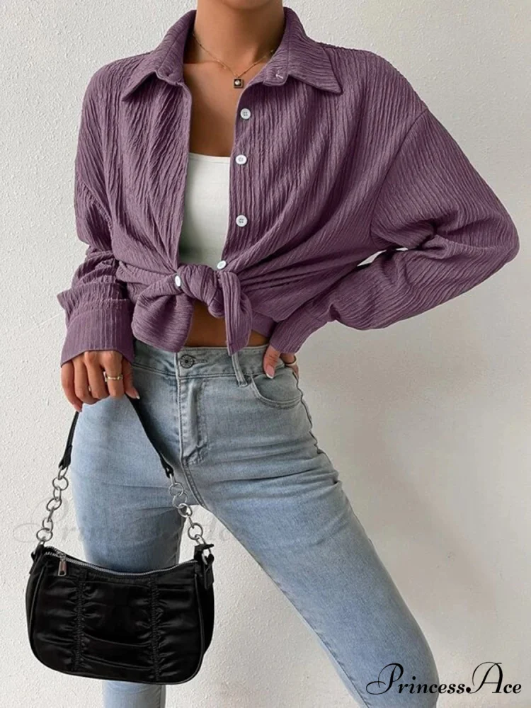 Jacket Blouse Drop with Textured Shoulder - Image 14