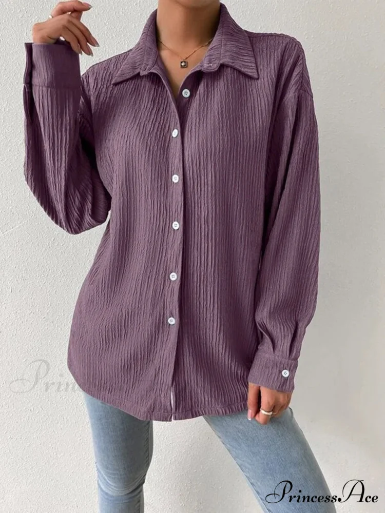 Jacket Blouse Drop with Textured Shoulder - Image 16
