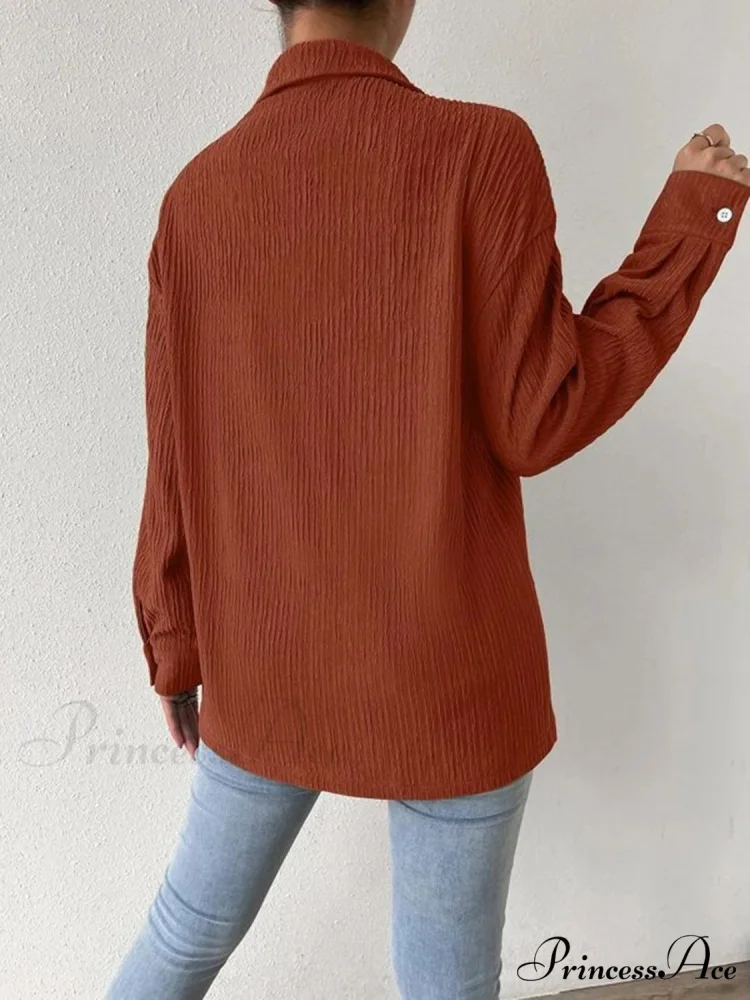 Jacket Blouse Drop with Textured Shoulder - Image 2