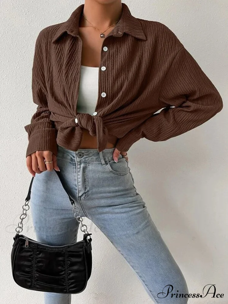 Jacket Blouse Drop with Textured Shoulder - Image 3