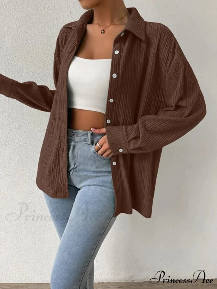 Jacket Blouse Drop with Textured Shoulder - Image 4
