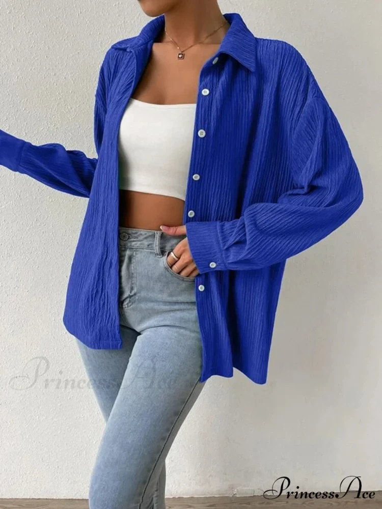 Jacket Blouse Drop with Textured Shoulder - Image 9