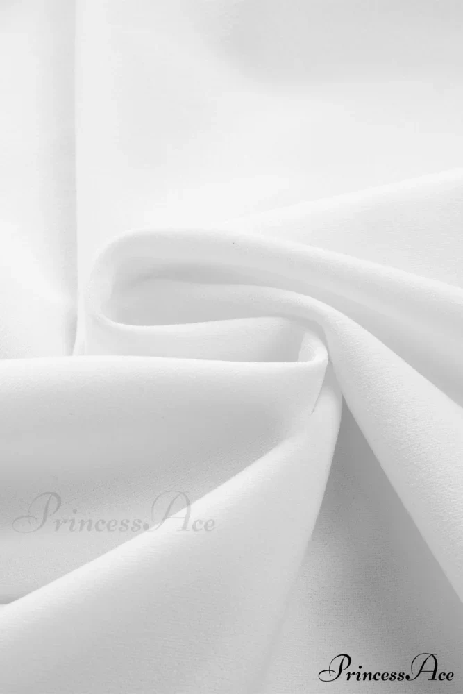 White Mock Sleeveless Solid Neck Top - Image 17