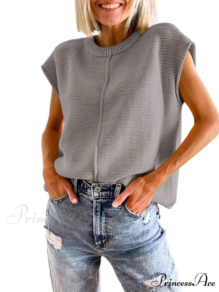 Sweater Sleeveless Vest - Image 3