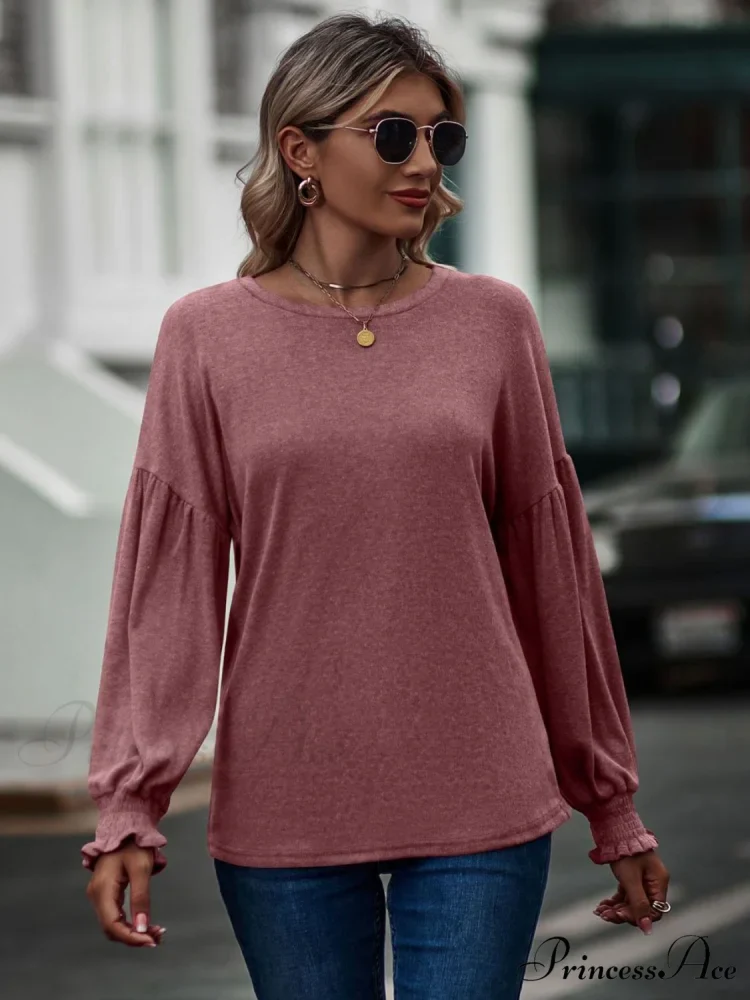 with Neck Dropped Flounce Round Arm and T-Shirt Shoulder - Image 17