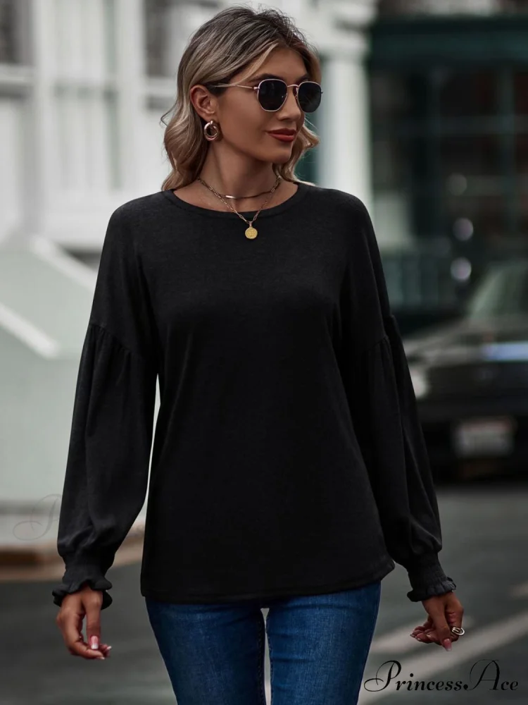 with Neck Dropped Flounce Round Arm and T-Shirt Shoulder - Image 7