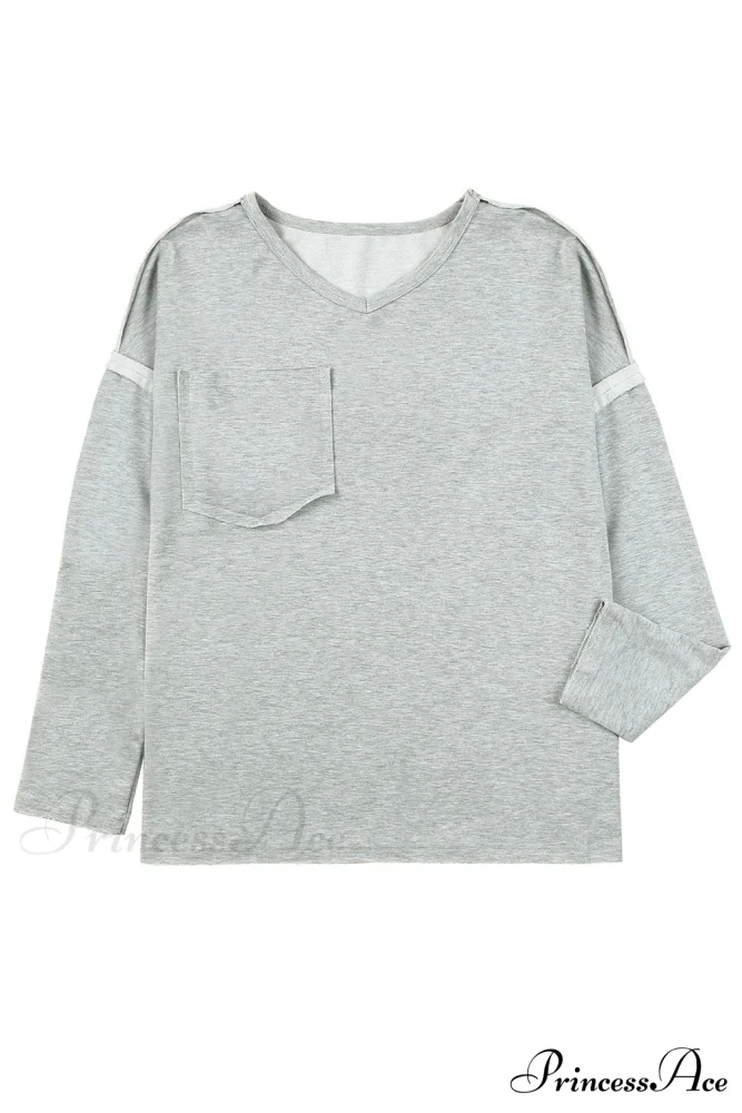 with - Arm Oversized Top Pockets Drop Gray - Image 21