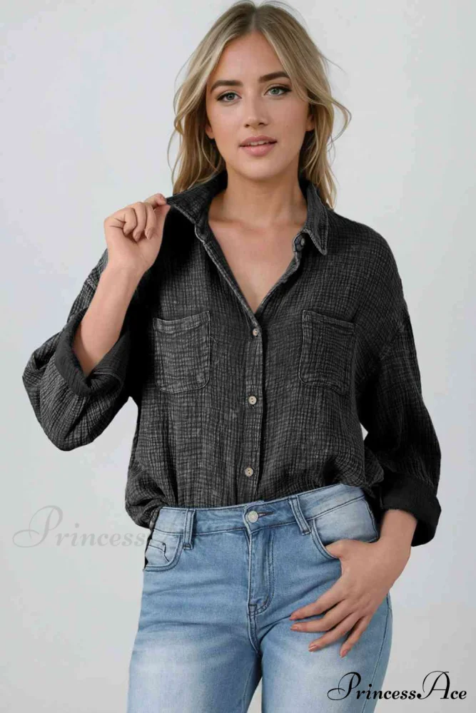 Blouse Textured with Buttons - Image 10