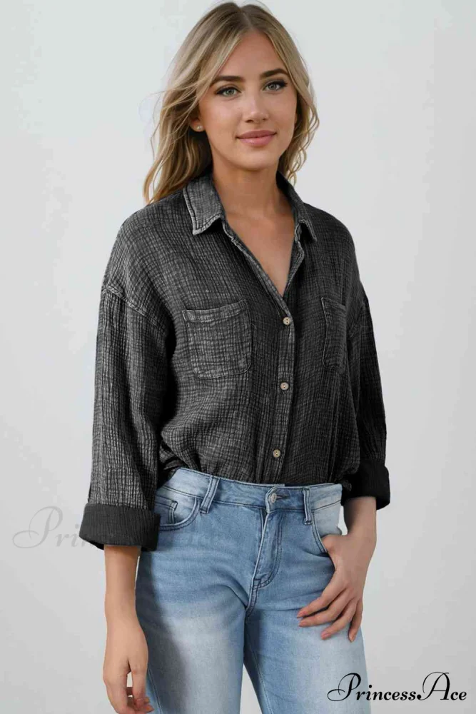 Blouse Textured with Buttons - Image 11