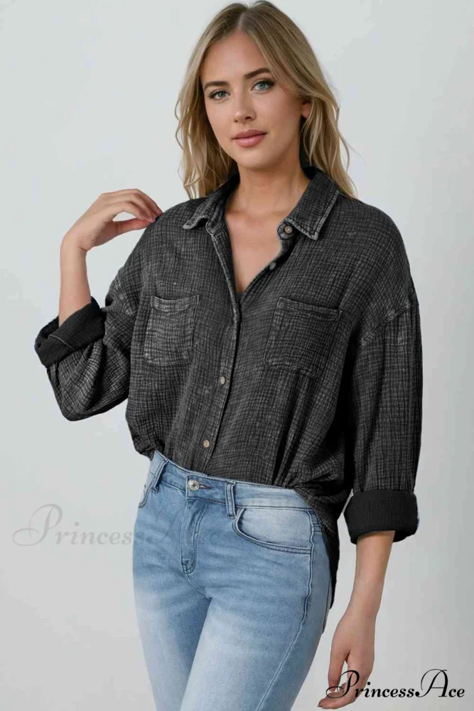 Blouse Textured with Buttons - Image 12
