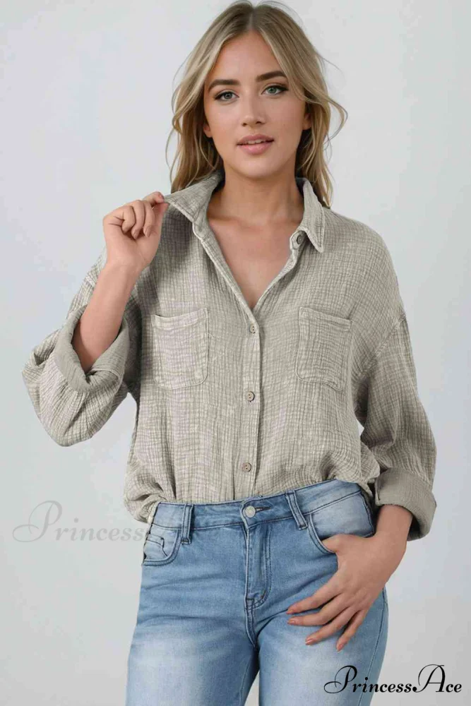 Blouse Textured with Buttons - Image 22