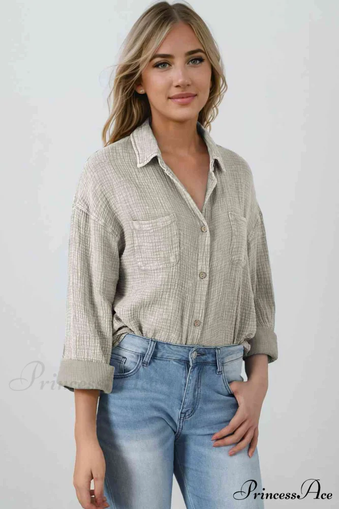 Blouse Textured with Buttons - Image 23