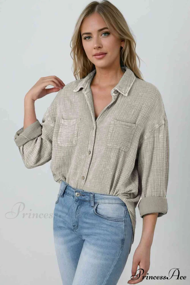Blouse Textured with Buttons - Image 24