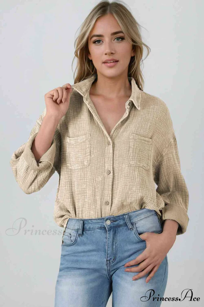 Blouse Textured with Buttons - Image 26