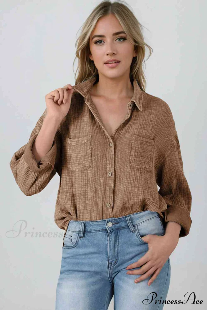 Blouse Textured with Buttons - Image 30