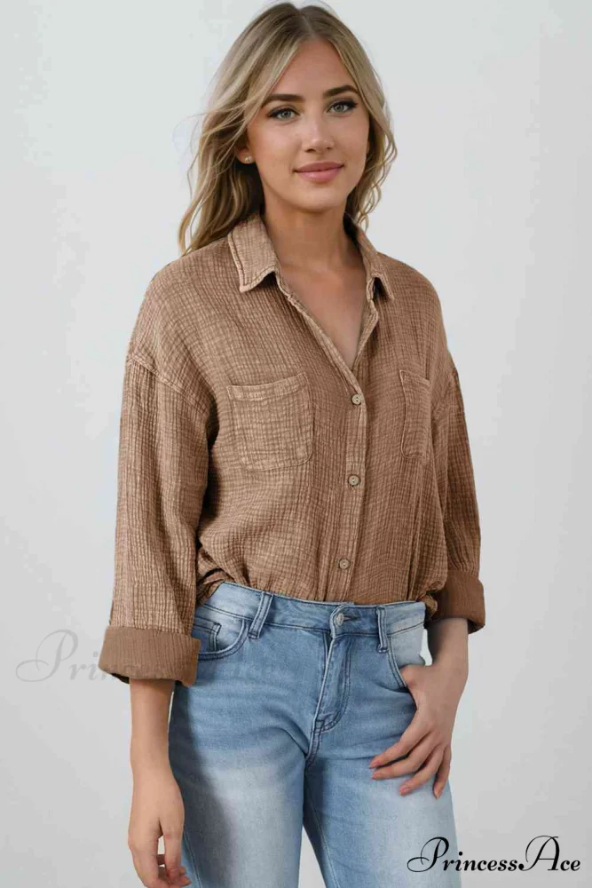 Blouse Textured with Buttons - Image 6
