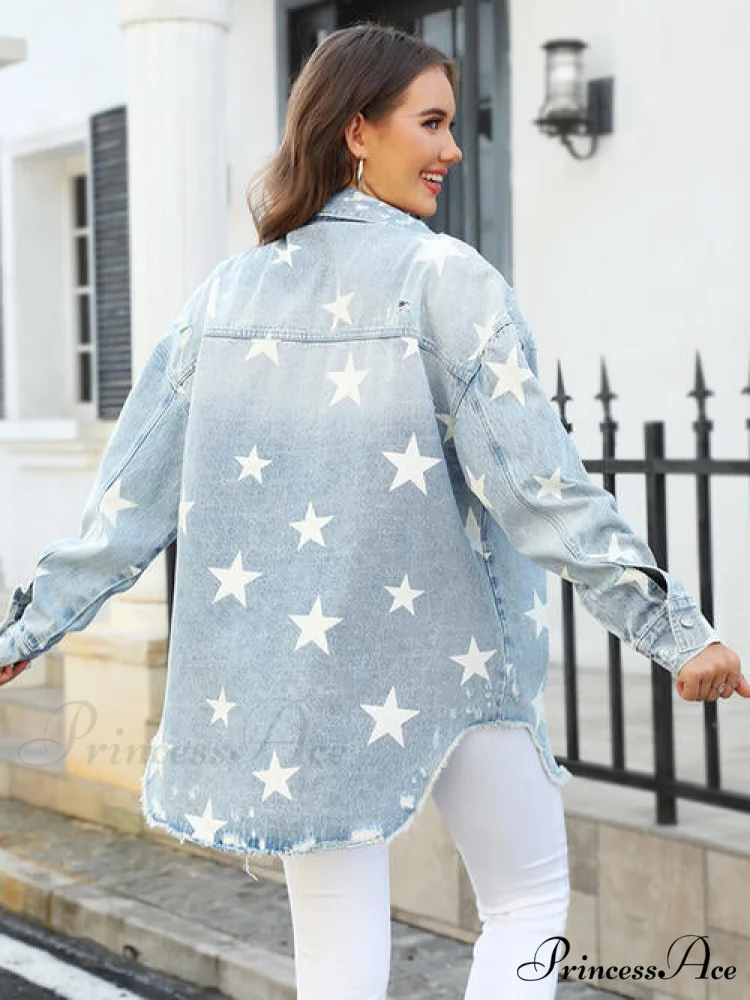 Star Jacket with Denim Pockets - Image 2