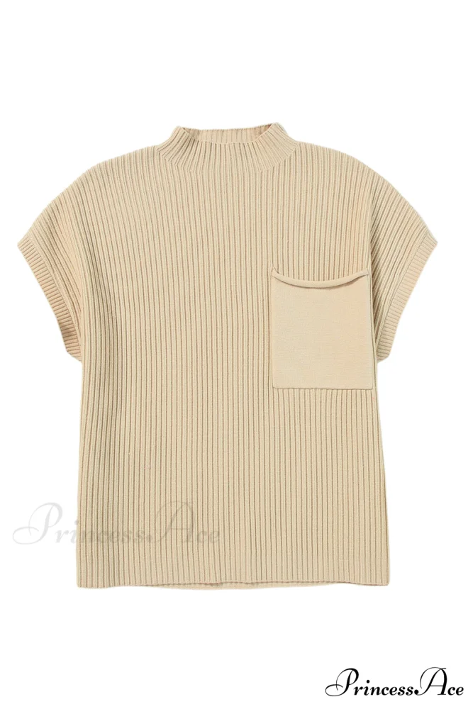 Arm Oatmeal Brief Knit Patch Ribbed with Sweater Pocket - Image 14