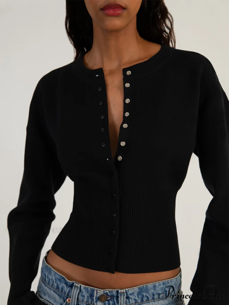 Sexy Women's Button Cardigan Sweater