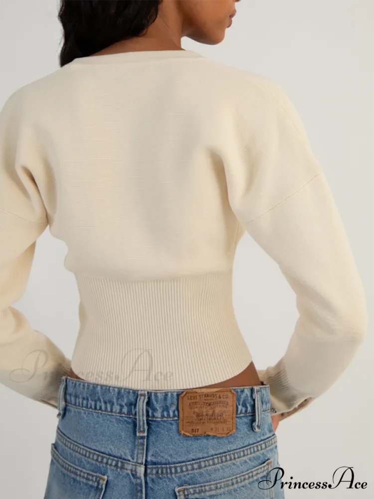 Sexy Women's Button Cardigan Sweater - Image 8
