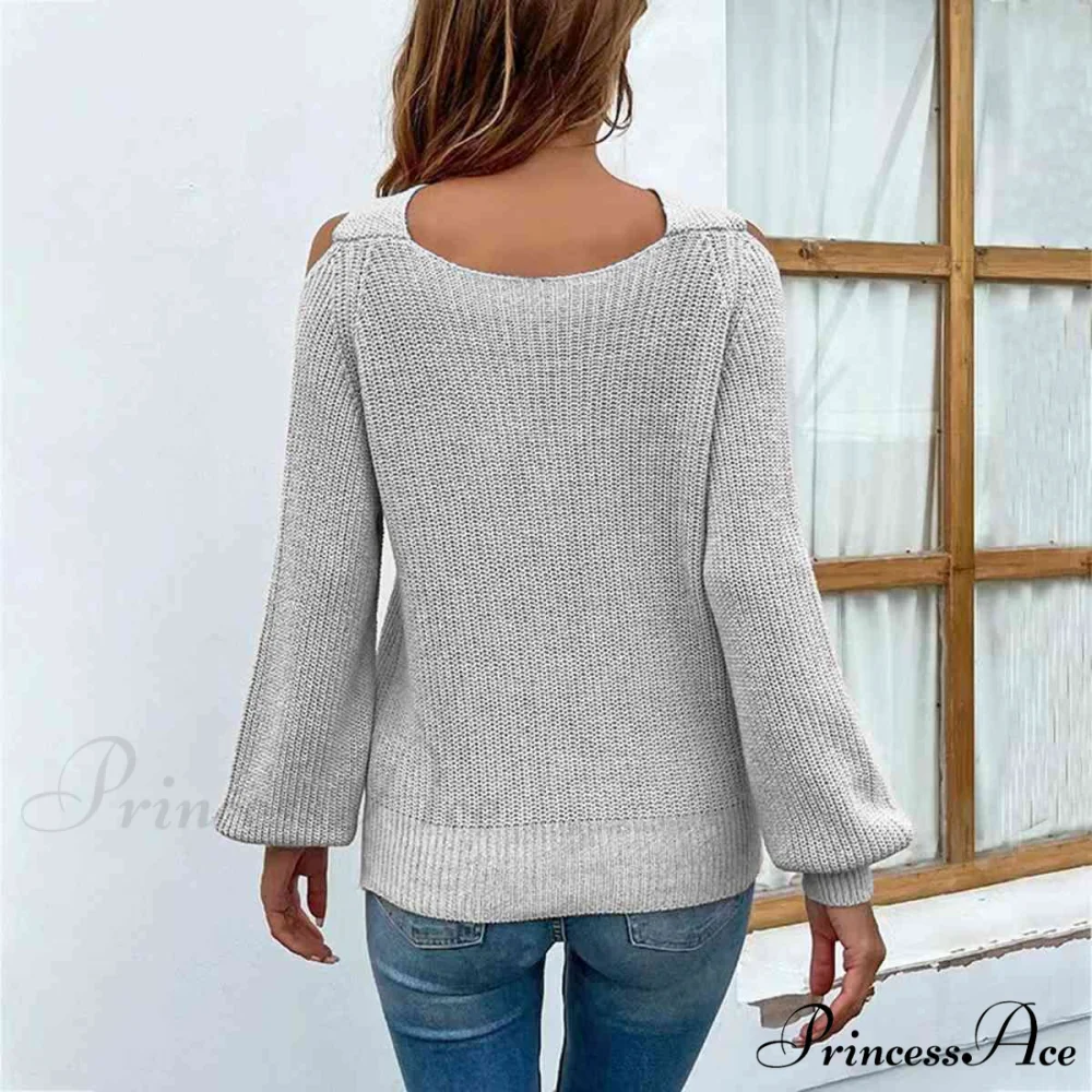 Crisscross Cold-Shoulder Sweater - Image 12