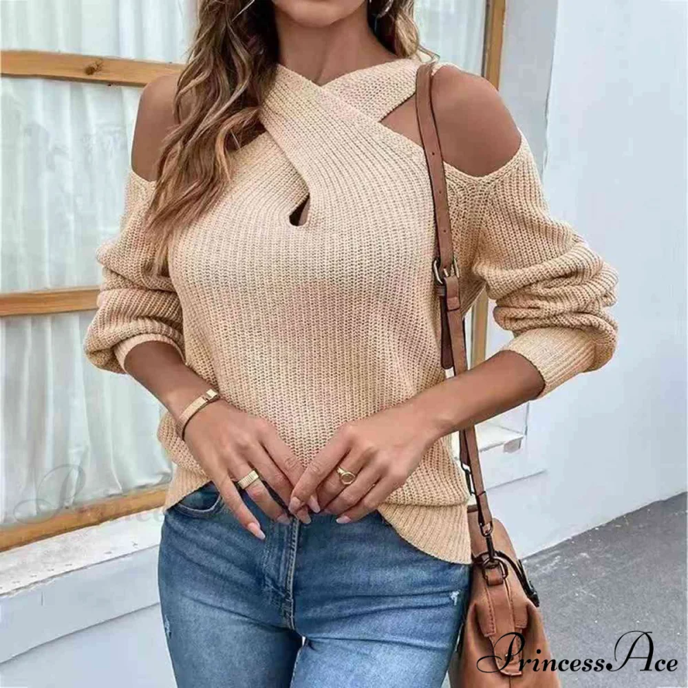 Crisscross Cold-Shoulder Sweater - Image 7