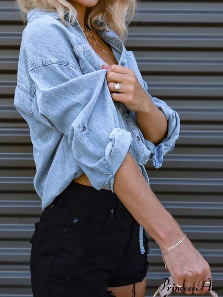 Top with Tie Denim Detail - Image 3