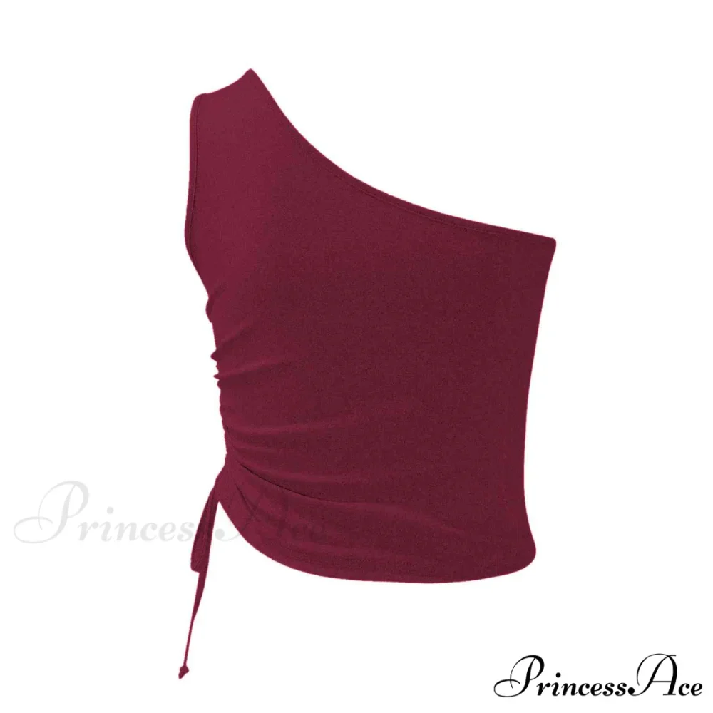 One Shoulder Cami Tie with Detail - Image 7