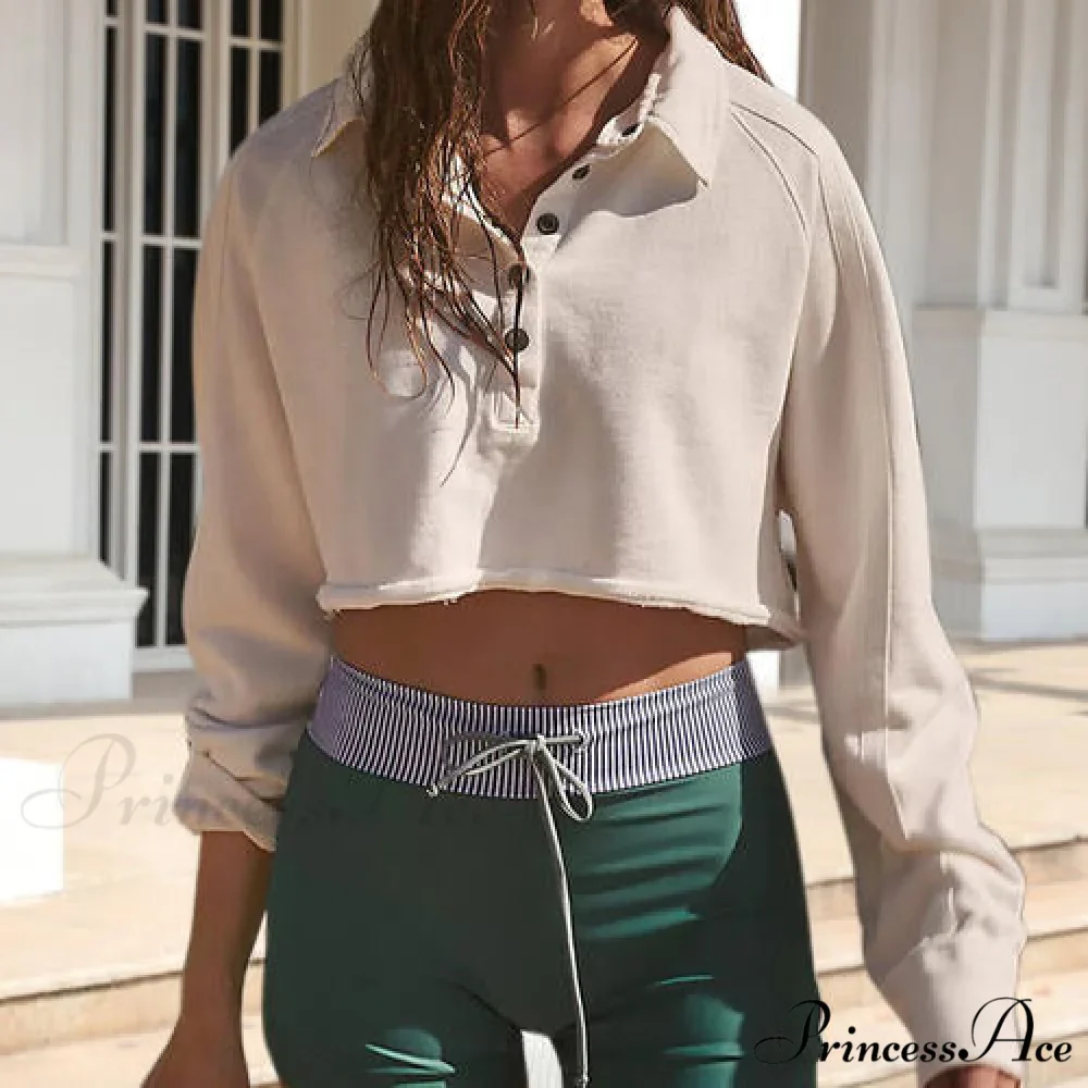 Neck Collared Long Arm Sweatshirt - Image 3