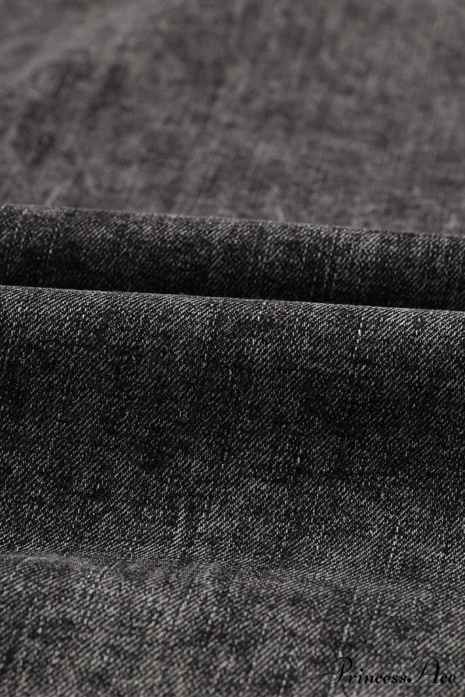 Denim - Jacket Puff Button-Up Arm Black - Image 10