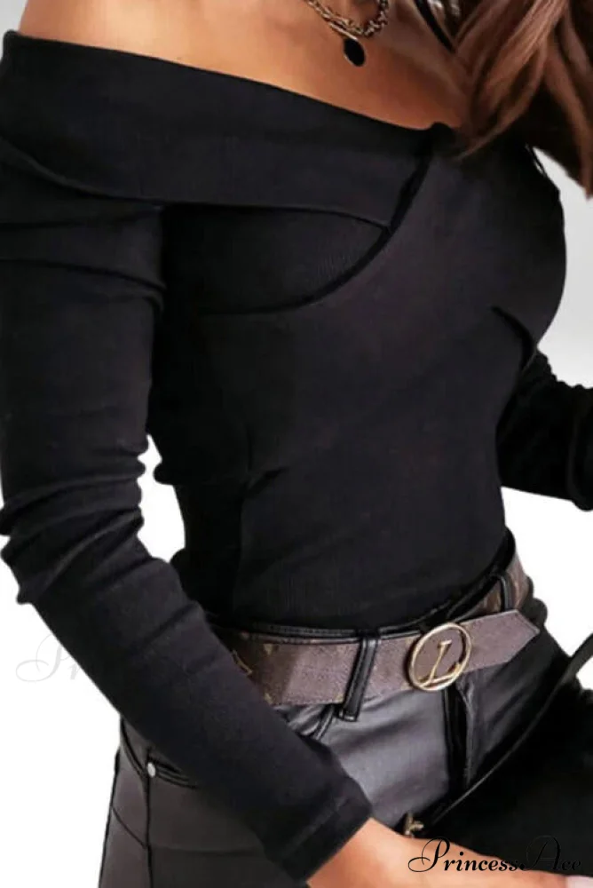 Long Ribbed Arm Knit Crisscross Top - Image 3