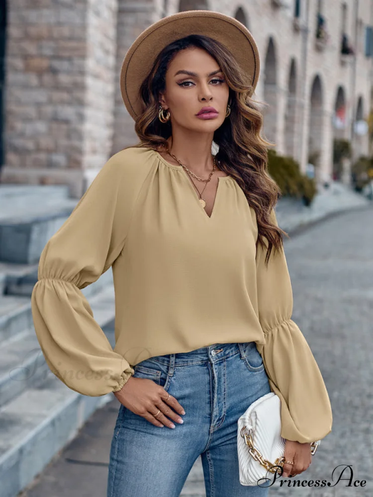 women's autumn casual tops and for V-neck loose winter - Image 5