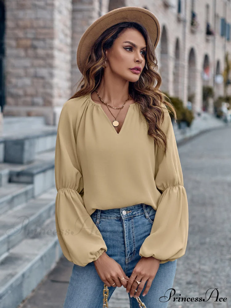 women's autumn casual tops and for V-neck loose winter - Image 6