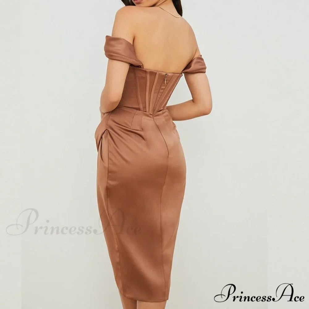 Party Midi Evening Bodycon Cb Women Celebrity Club Gown Gown of House Satin Dress - Image 3