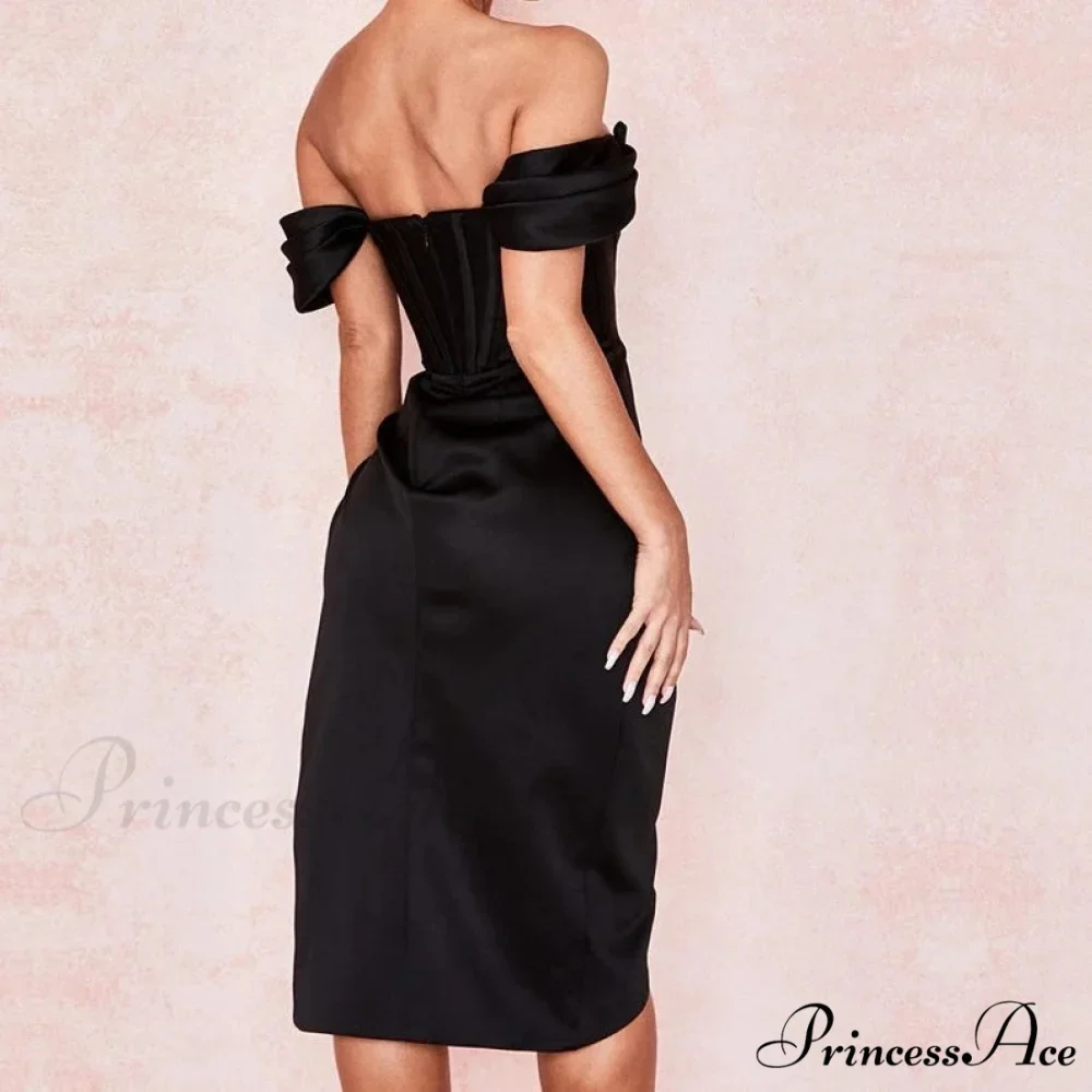 Party Midi Evening Bodycon Cb Women Celebrity Club Gown Gown of House Satin Dress - Image 7