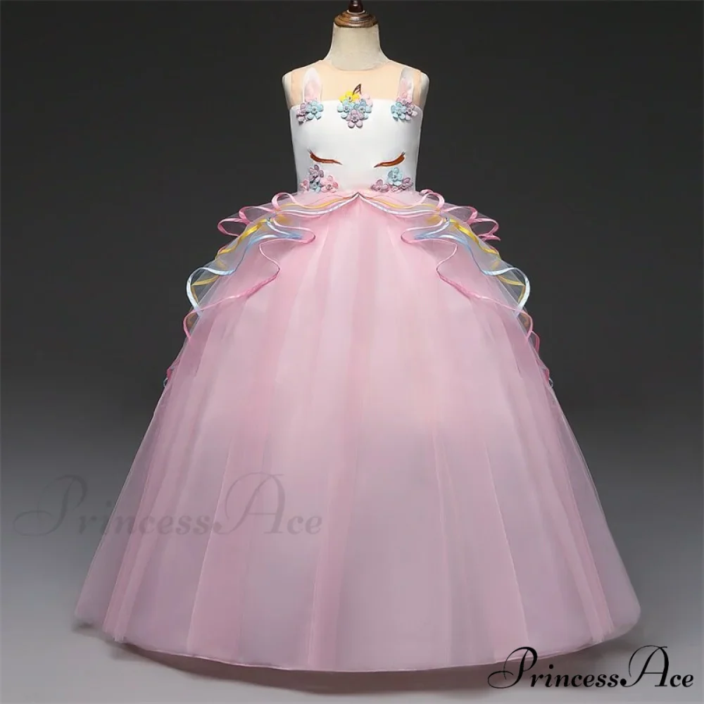 Embroidery Gown 6-14 Lace Wedding Flower Teen Party Girls Birthday Formal For Christmas Clothes Red Kids Dresses Gown Yrs - Image 10
