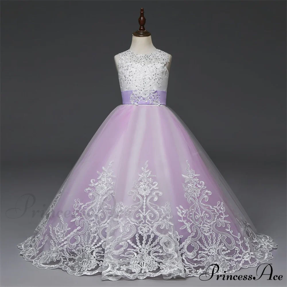 Embroidery Gown 6-14 Lace Wedding Flower Teen Party Girls Birthday Formal For Christmas Clothes Red Kids Dresses Gown Yrs - Image 18