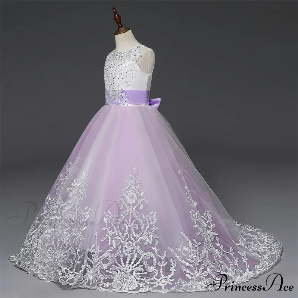 Embroidery Gown 6-14 Lace Wedding Flower Teen Party Girls Birthday Formal For Christmas Clothes Red Kids Dresses Gown Yrs - Image 19