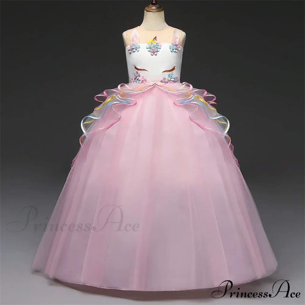Embroidery Gown 6-14 Lace Wedding Flower Teen Party Girls Birthday Formal For Christmas Clothes Red Kids Dresses Gown Yrs - Image 25