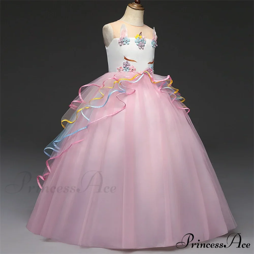 Embroidery Gown 6-14 Lace Wedding Flower Teen Party Girls Birthday Formal For Christmas Clothes Red Kids Dresses Gown Yrs - Image 26