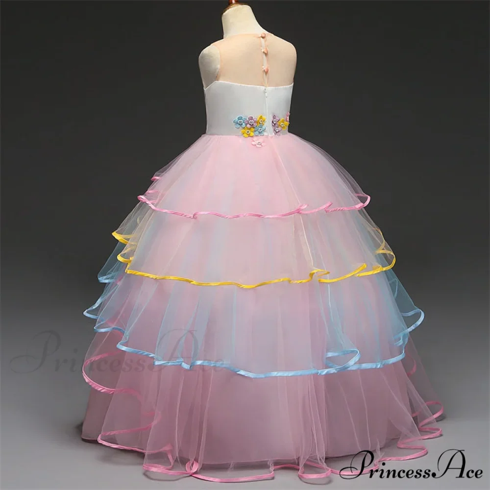 Embroidery Gown 6-14 Lace Wedding Flower Teen Party Girls Birthday Formal For Christmas Clothes Red Kids Dresses Gown Yrs - Image 27