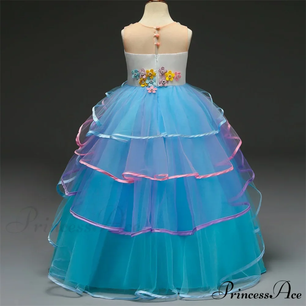 Embroidery Gown 6-14 Lace Wedding Flower Teen Party Girls Birthday Formal For Christmas Clothes Red Kids Dresses Gown Yrs - Image 33