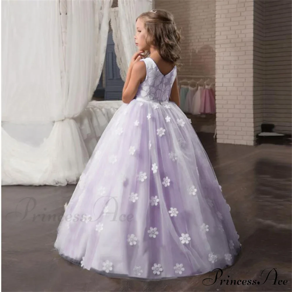 Embroidery Gown 6-14 Lace Wedding Flower Teen Party Girls Birthday Formal For Christmas Clothes Red Kids Dresses Gown Yrs - Image 38