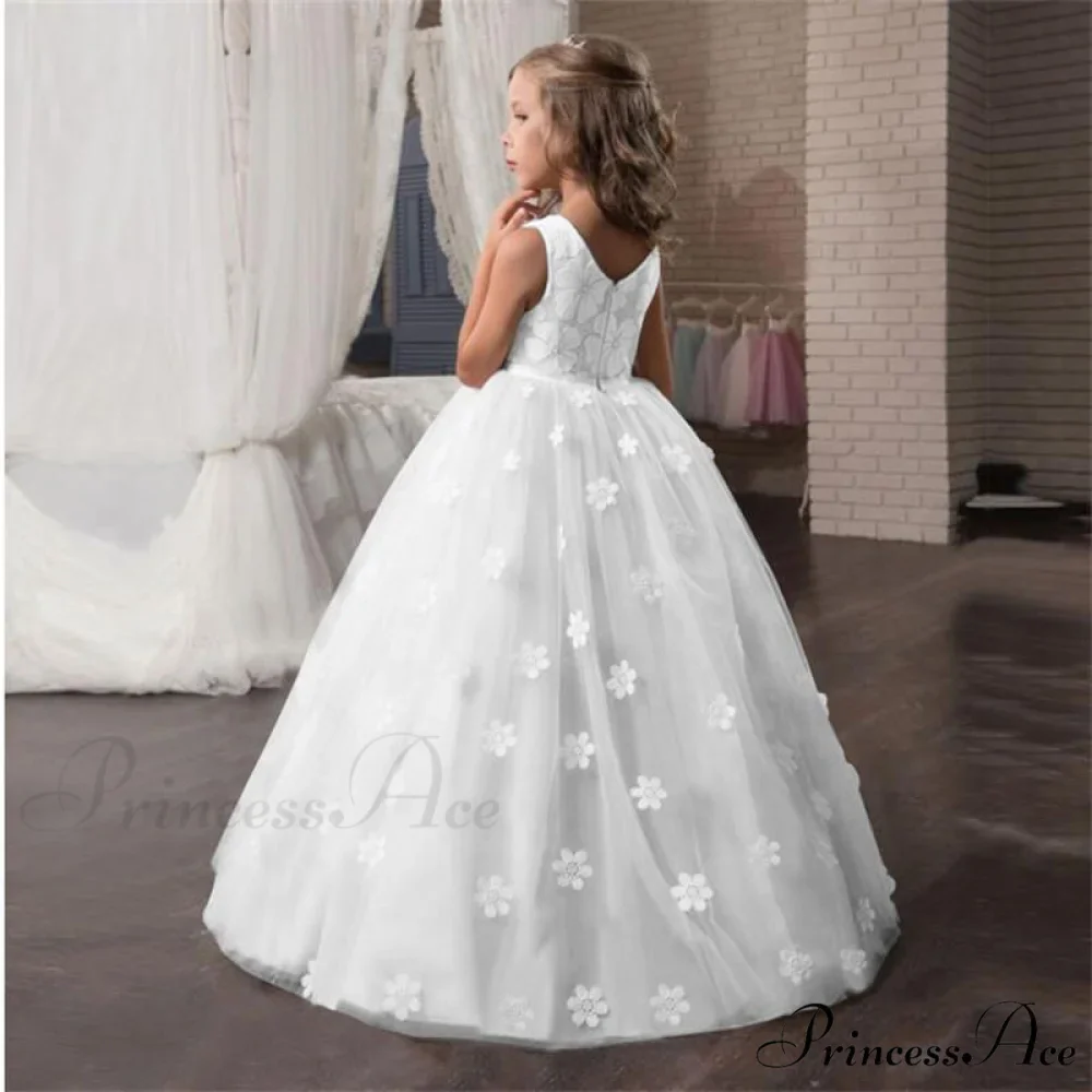 Embroidery Gown 6-14 Lace Wedding Flower Teen Party Girls Birthday Formal For Christmas Clothes Red Kids Dresses Gown Yrs - Image 39