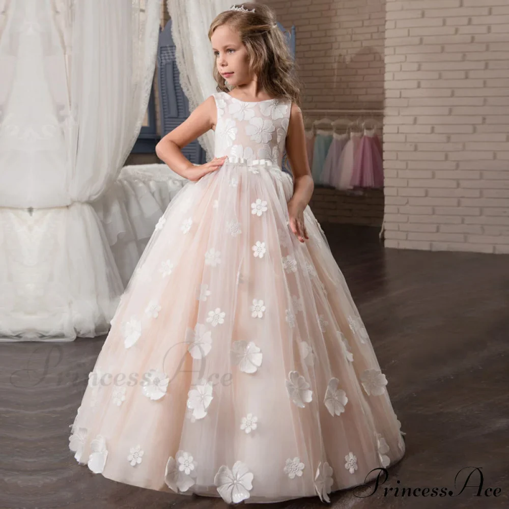Embroidery Gown 6-14 Lace Wedding Flower Teen Party Girls Birthday Formal For Christmas Clothes Red Kids Dresses Gown Yrs - Image 40