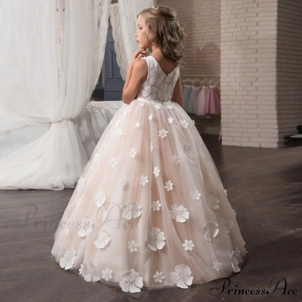Embroidery Gown 6-14 Lace Wedding Flower Teen Party Girls Birthday Formal For Christmas Clothes Red Kids Dresses Gown Yrs - Image 41