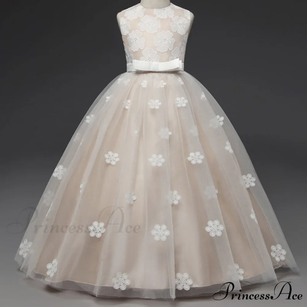 Embroidery Gown 6-14 Lace Wedding Flower Teen Party Girls Birthday Formal For Christmas Clothes Red Kids Dresses Gown Yrs - Image 43