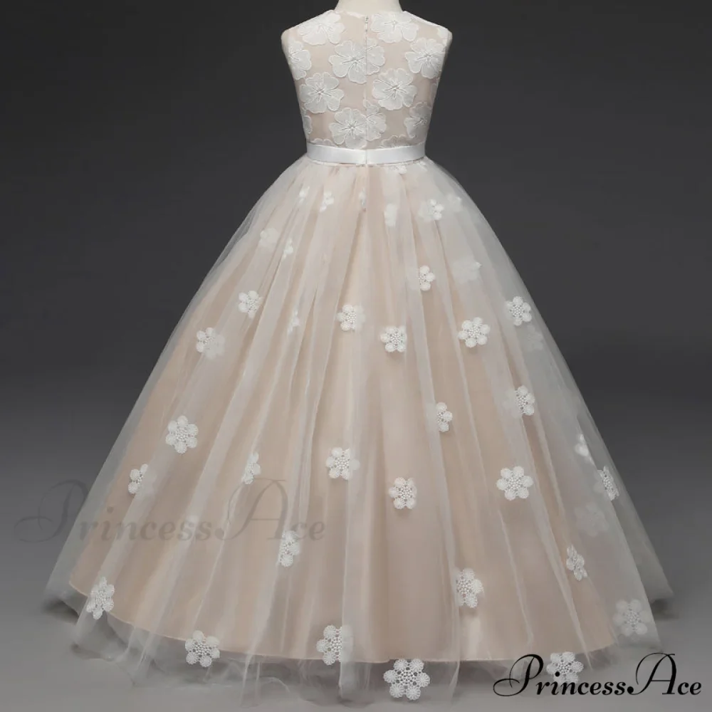 Embroidery Gown 6-14 Lace Wedding Flower Teen Party Girls Birthday Formal For Christmas Clothes Red Kids Dresses Gown Yrs - Image 44